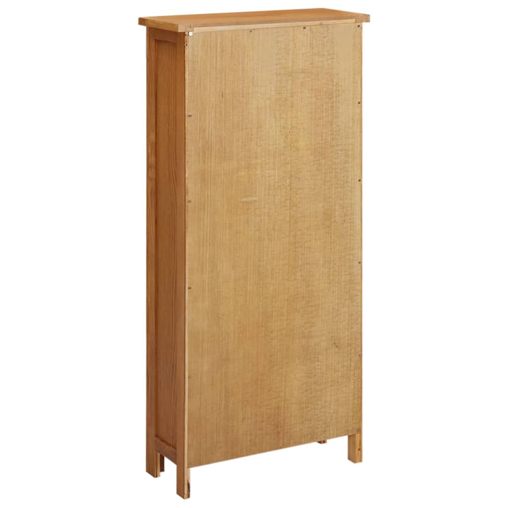 vidaXL Opbergkast 50x22x110 cm massief eikenhout
