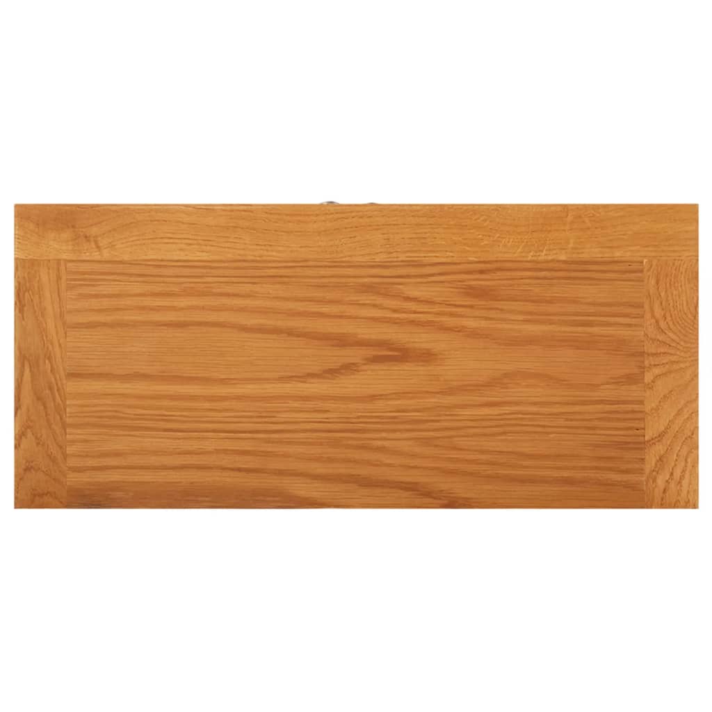 vidaXL Opbergkast 50x22x110 cm massief eikenhout