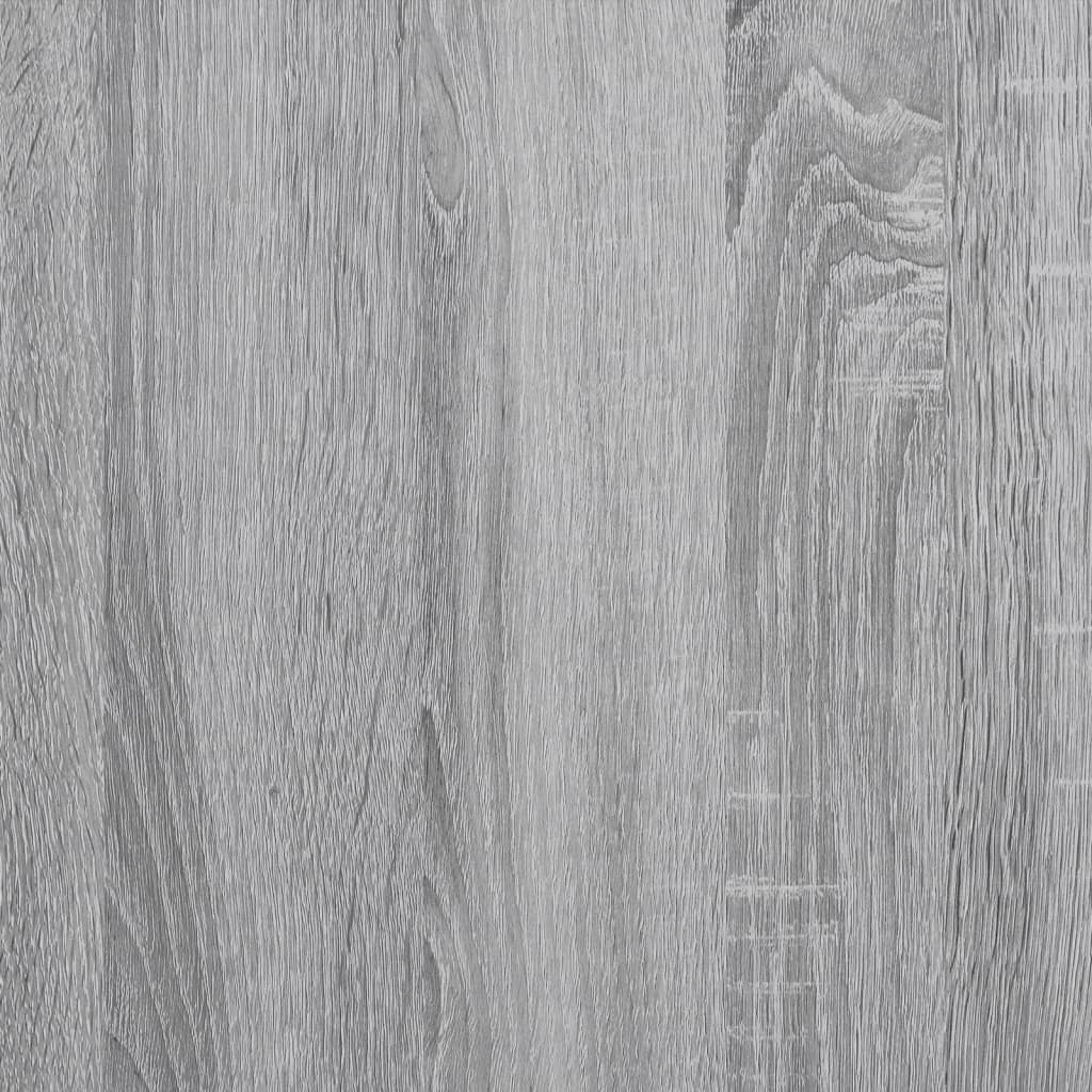 vidaXL Dressoir 134x35x76 cm bewerkt hout gerookt eikenkleurig - Aashly