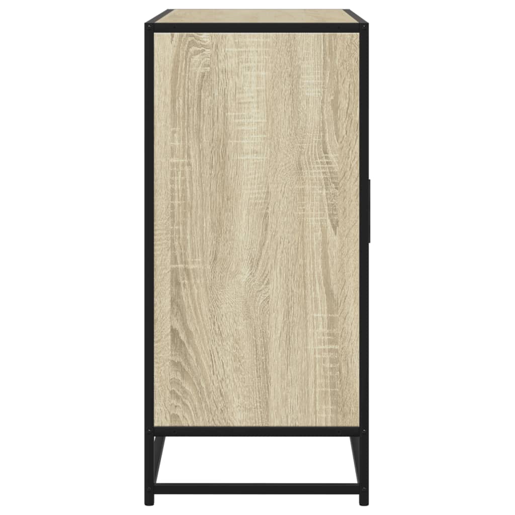 vidaXL Dressoir 92x35x76 cm bewerkt hout bruin eikenkleurig - Aashly