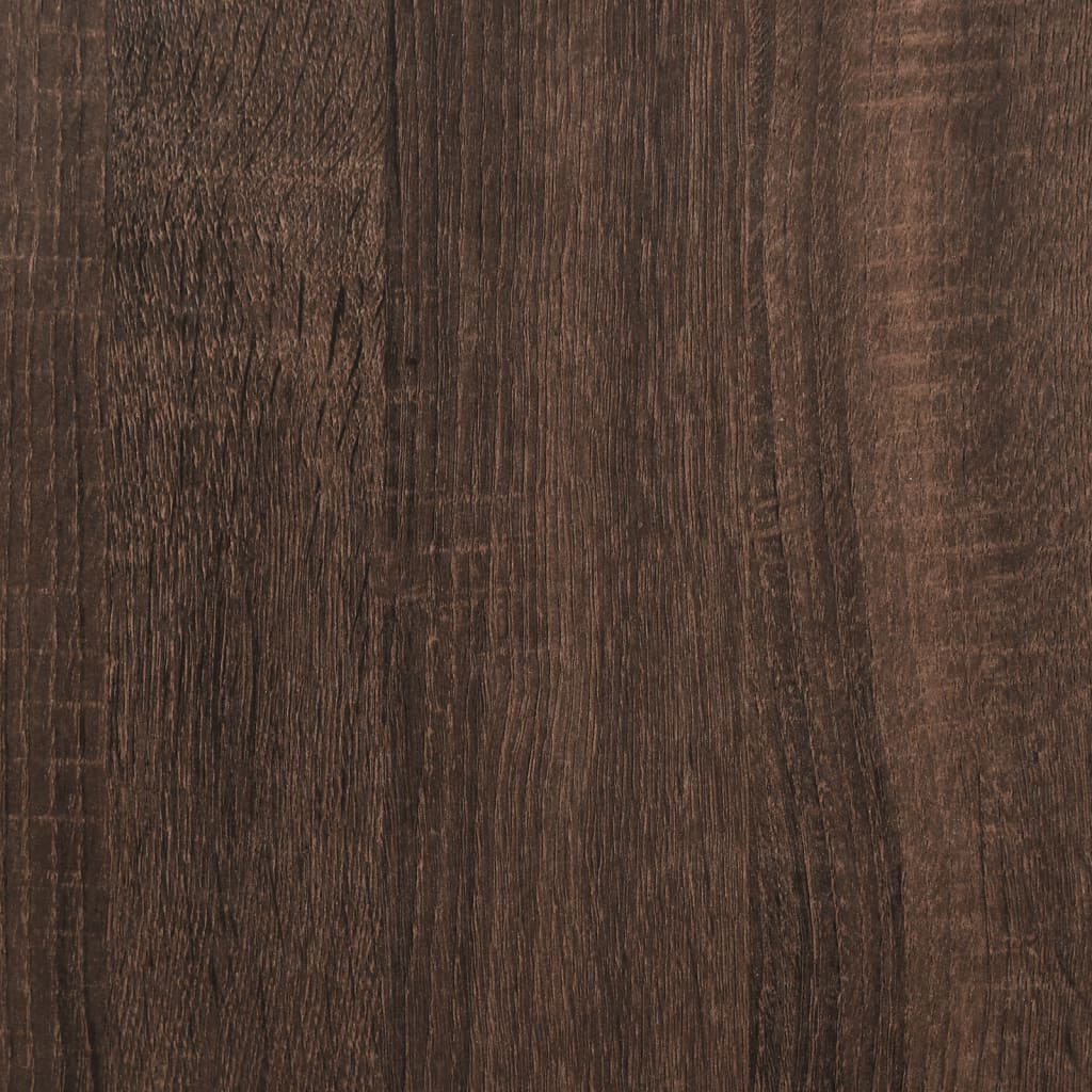 vidaXL Badkamerkast 35x37,5x188,5 cm hout en metaal sonoma eikenkleur - Aashly