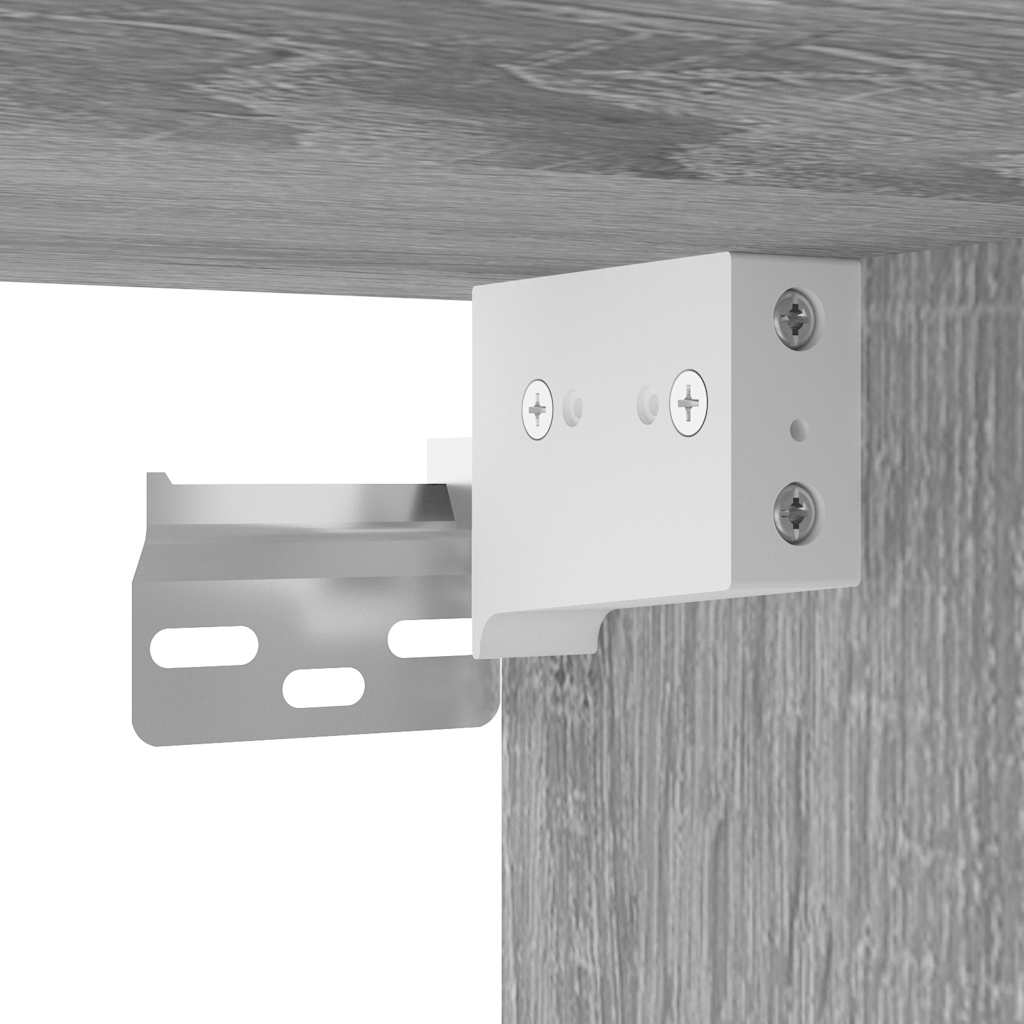 vidaXL 2-delige Badkamermeubelset bewerkt hout gerookt eikenkleurig - Aashly