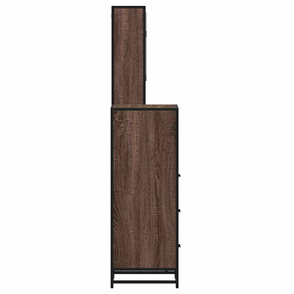 vidaXL 3-delige Badkamermeubelset bewerkt hout sonoma eikenkleurig - Aashly