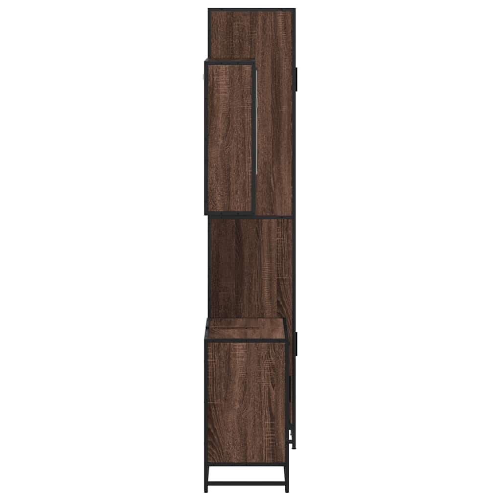 vidaXL 3-delige Badkamermeubelset bewerkt hout sonoma eikenkleurig - Aashly