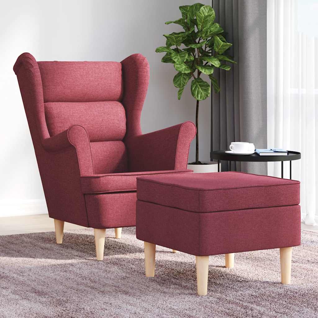 vidaXL Fauteuil 74x84x100 cm stof zwart - Aashly