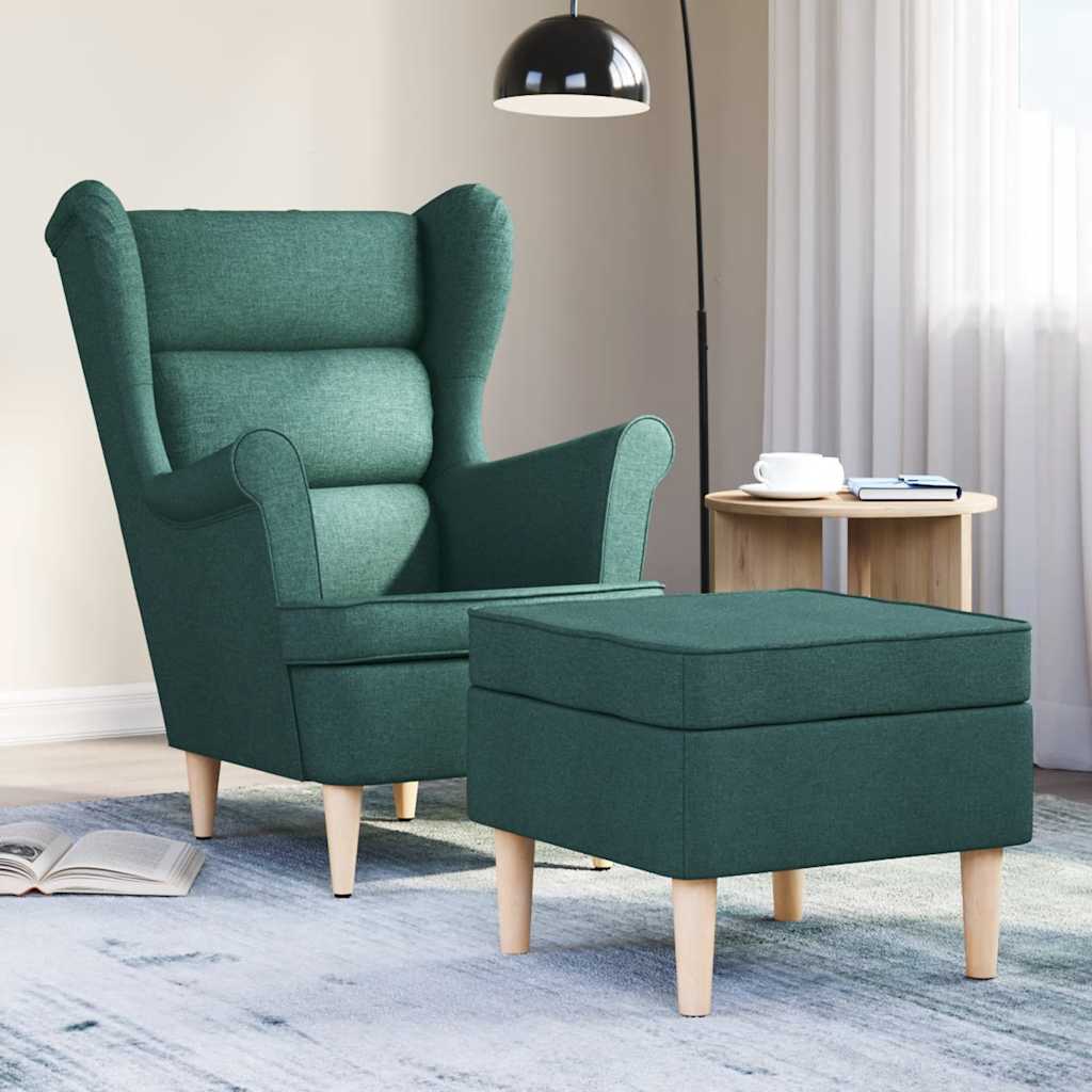 vidaXL Fauteuil 74x84x100 cm stof zwart - Aashly