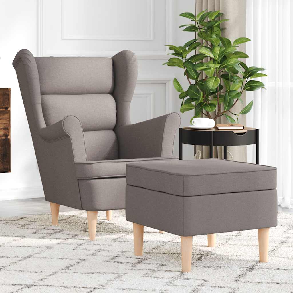 vidaXL Fauteuil 74x84x100 cm stof zwart - Aashly