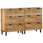 vidaXL Sideboards 2 pcs 60x33x75 cm solid mango brown