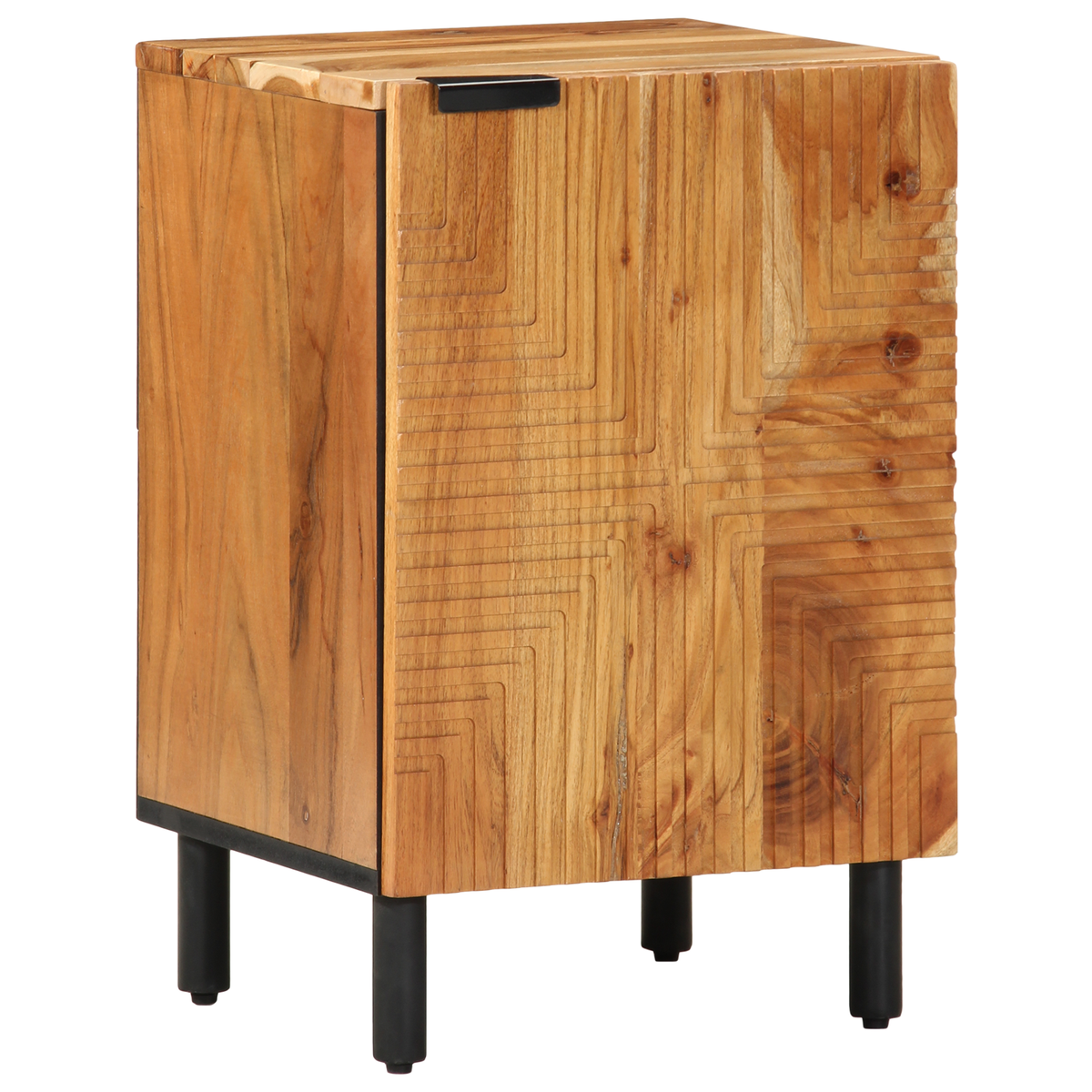 vidaXL Five-Piece Bathroom Furniture Set Brown Solid Wood Acacia