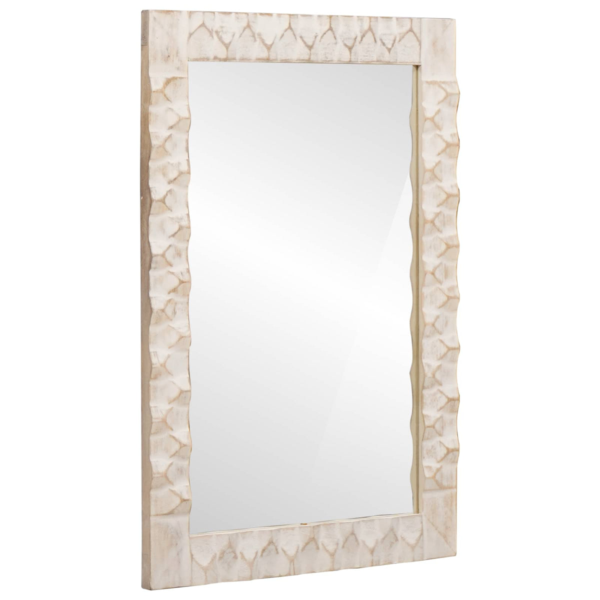 vidaXL Badkamer Sets met opslag Witte Was Afwerking Massief Mango Hout