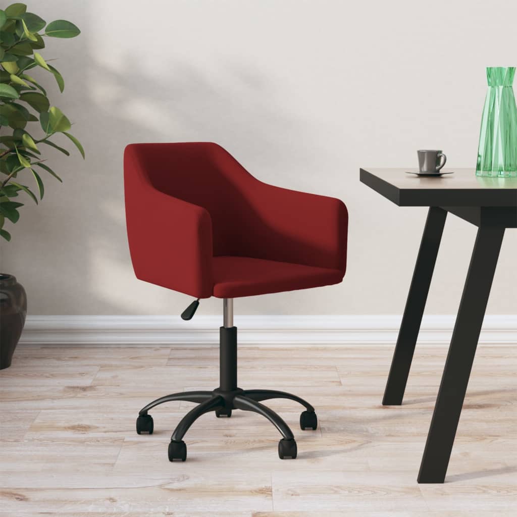 vidaXL Dining Chairs Swivel 2 pcs Velvet Dark Grey