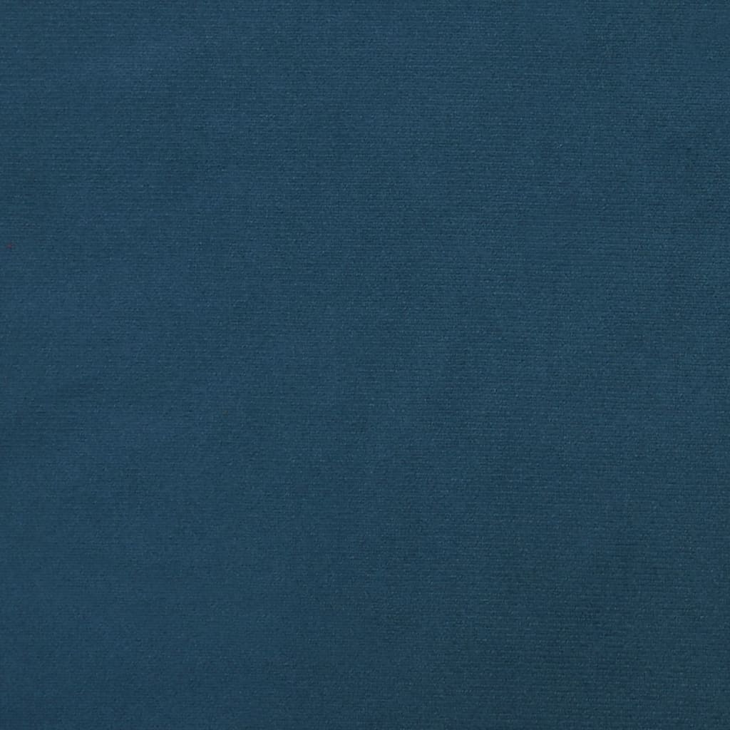 vidaXL Eetkamerstoel draaibaar fluweel blauw