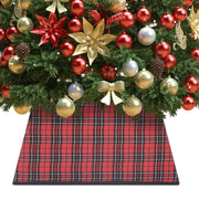 vidaXL Kerstboomrok 48x48x25 cm rood en zwart