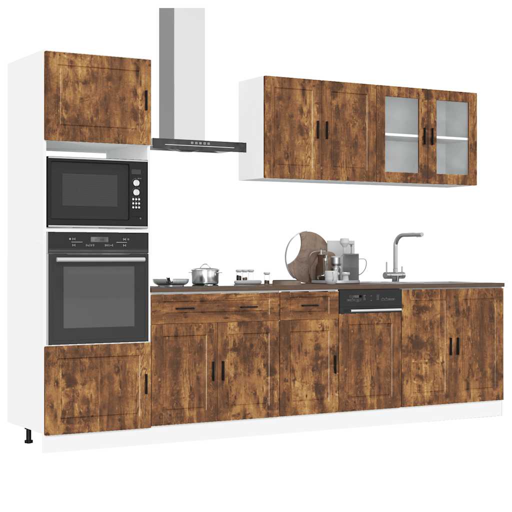 vidaXL 7-delige Keukenkastenset Porto bewerkt hout sonoma eikenkleur - Aashly