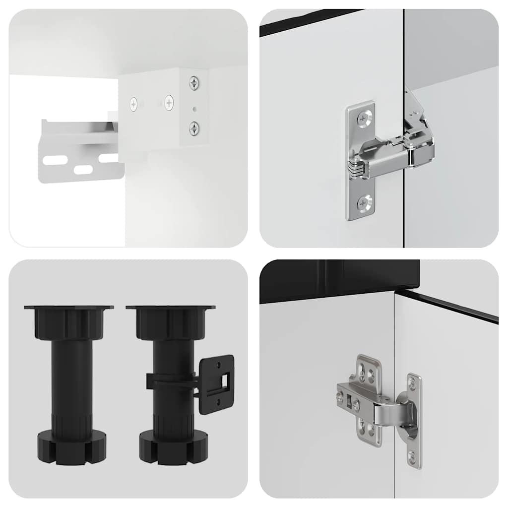 vidaXL 8-delige Keukenkastenset Lucca bewerkt hout sonoma eikenkleur - Aashly