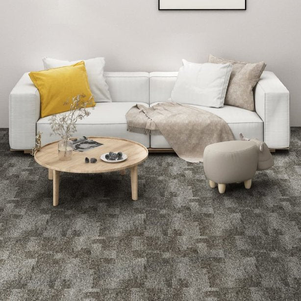 vidaXL Tapijttegels 20 st 5 m² bruin