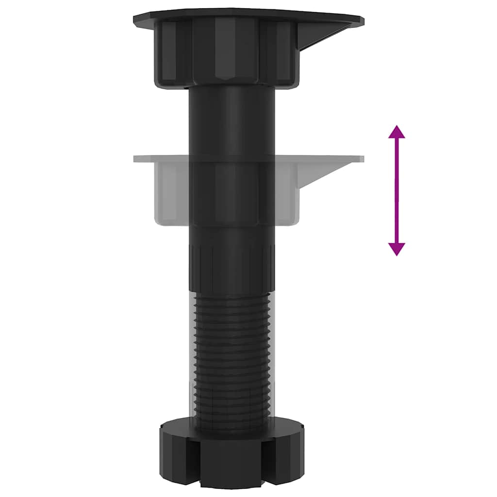 vidaXL 11-delige Keukenkastenset Lucca bewerkt hout zwart - Aashly