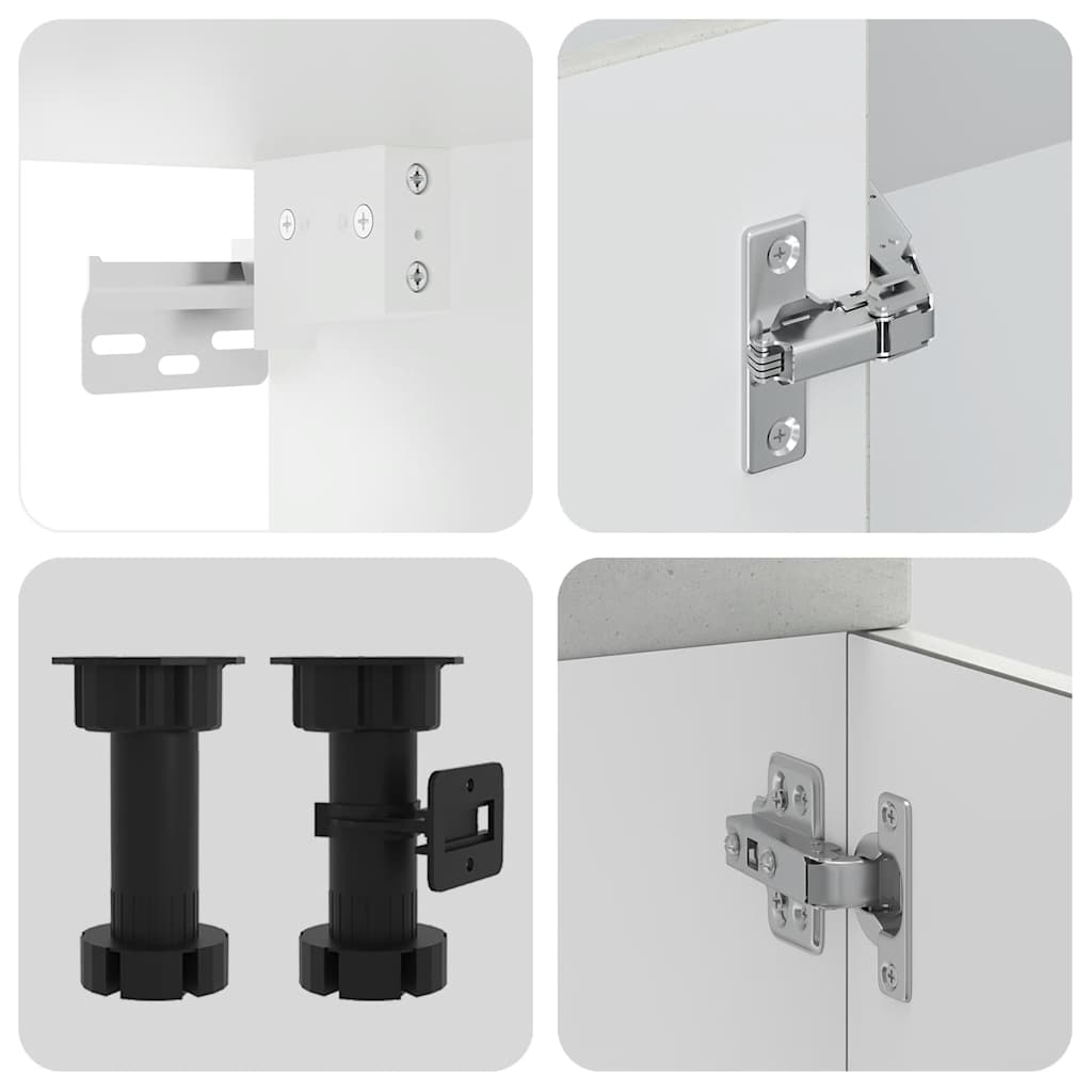 vidaXL 11-delige Keukenkastenset Kalmar bewerkt hout bruin eikenkleur - Aashly