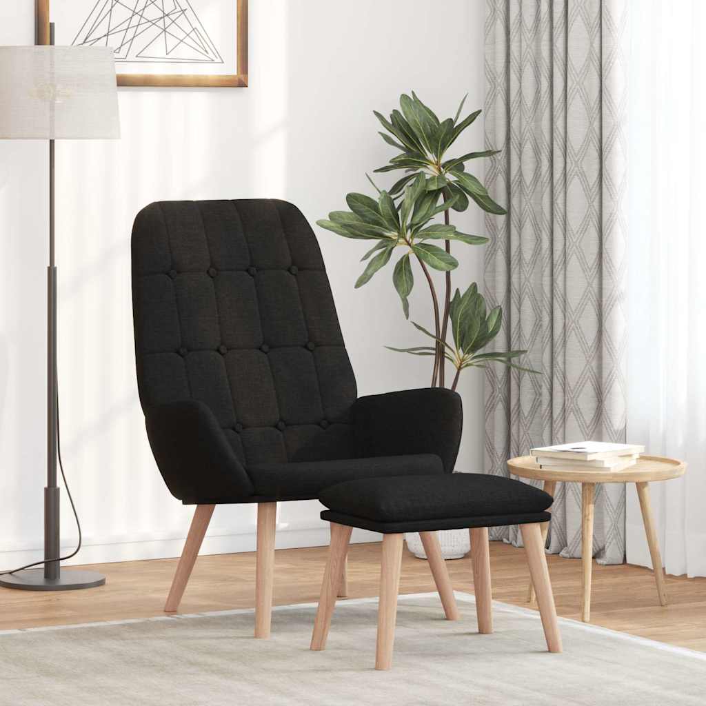 vidaXL Relaxstoel stof lichtgeel - Aashly