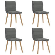 vidaXL Eetkamerstoelen 2 st stof zwart - Aashly