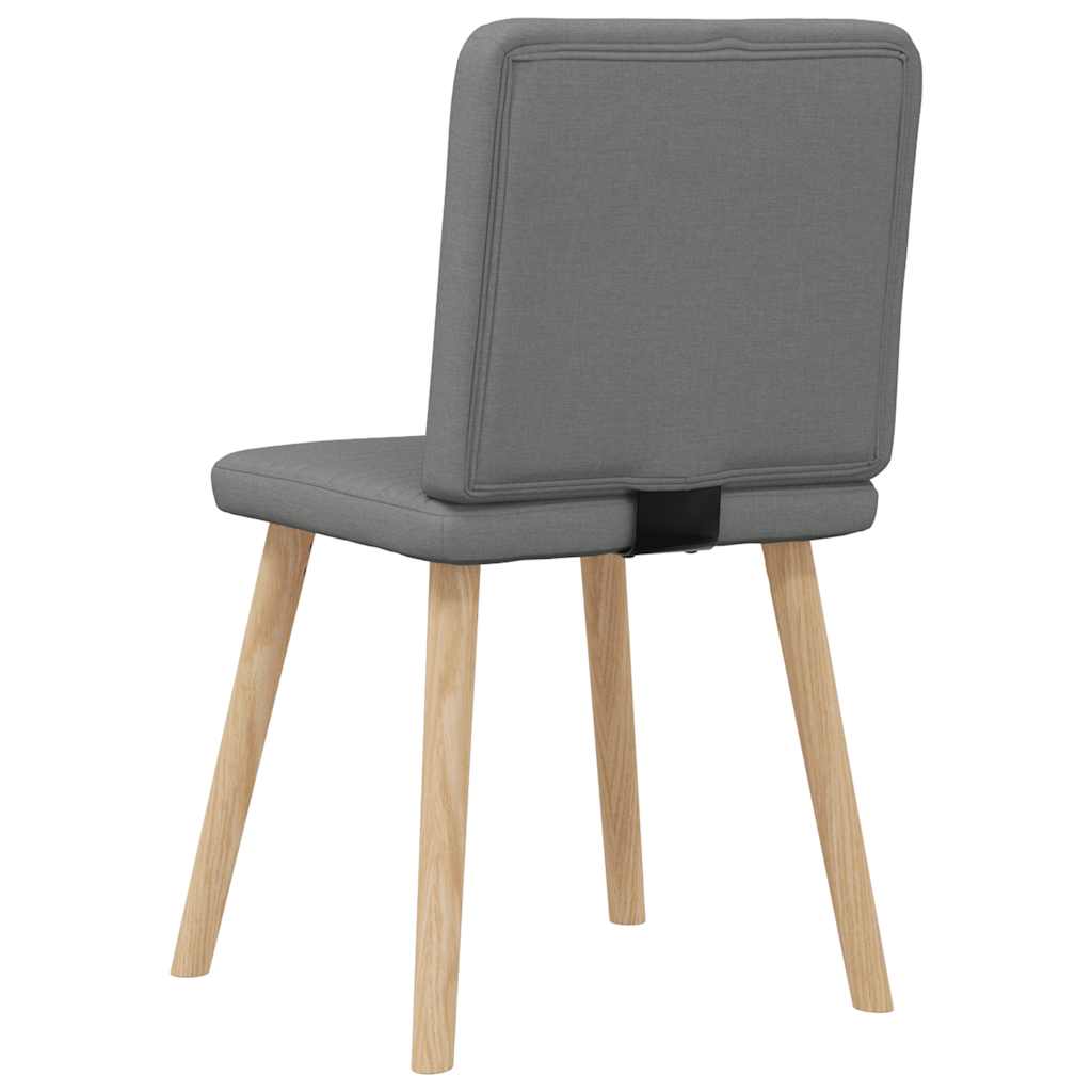 vidaXL Eetkamerstoelen 2 st stof zwart - Aashly