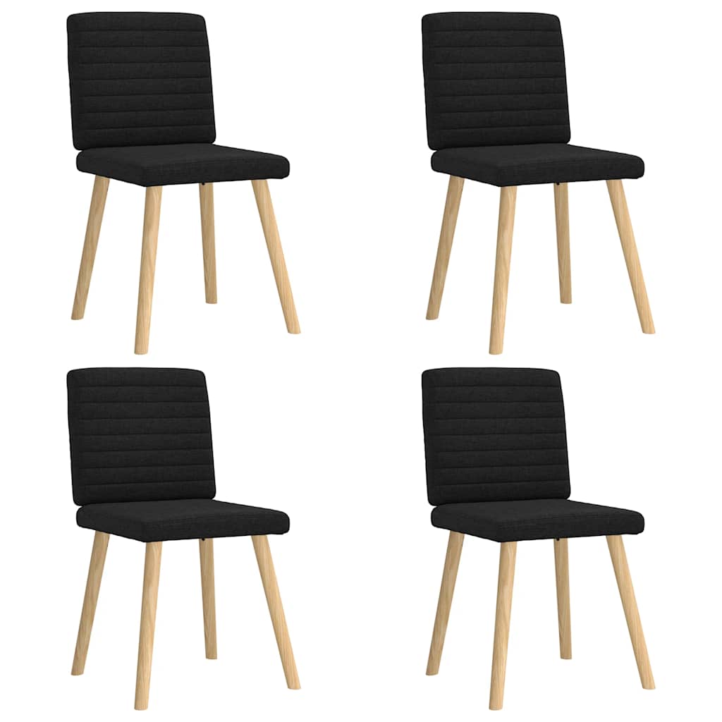 vidaXL Eetkamerstoelen 4 st stof lichtgrijs - Aashly
