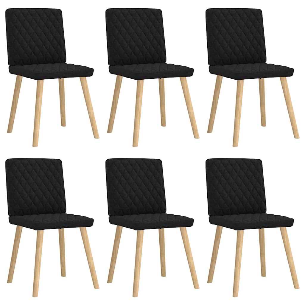 vidaXL Eetkamerstoelen 4 st stof donkergrijs - Aashly