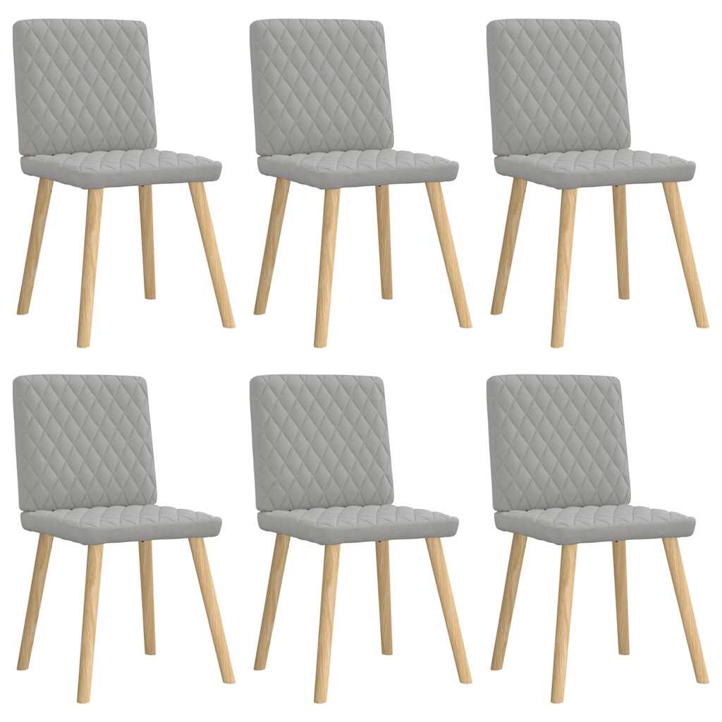 vidaXL Eetkamerstoelen 4 st stof donkergrijs - Aashly