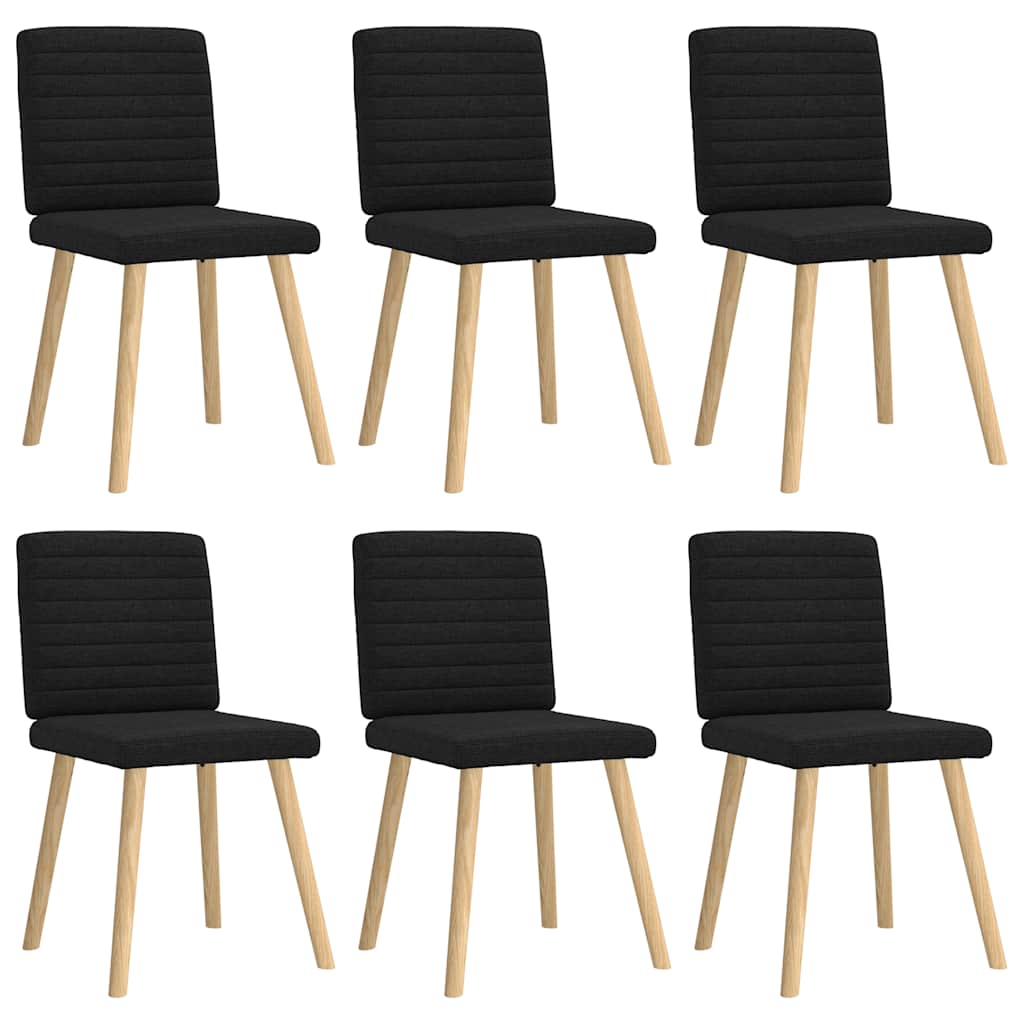 vidaXL Eetkamerstoelen 4 st stof lichtgrijs - Aashly