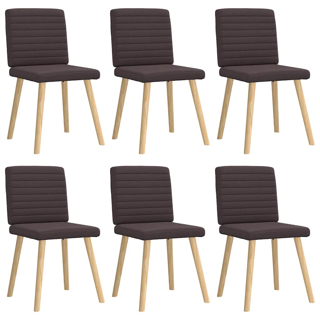 vidaXL Eetkamerstoelen 4 st stof lichtgrijs - Aashly