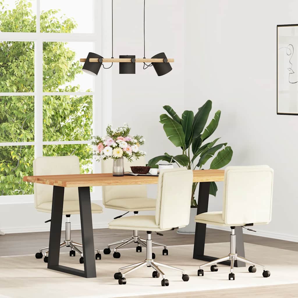 vidaXL Eetkamerstoelen 2 st kunstleer grijs - Aashly