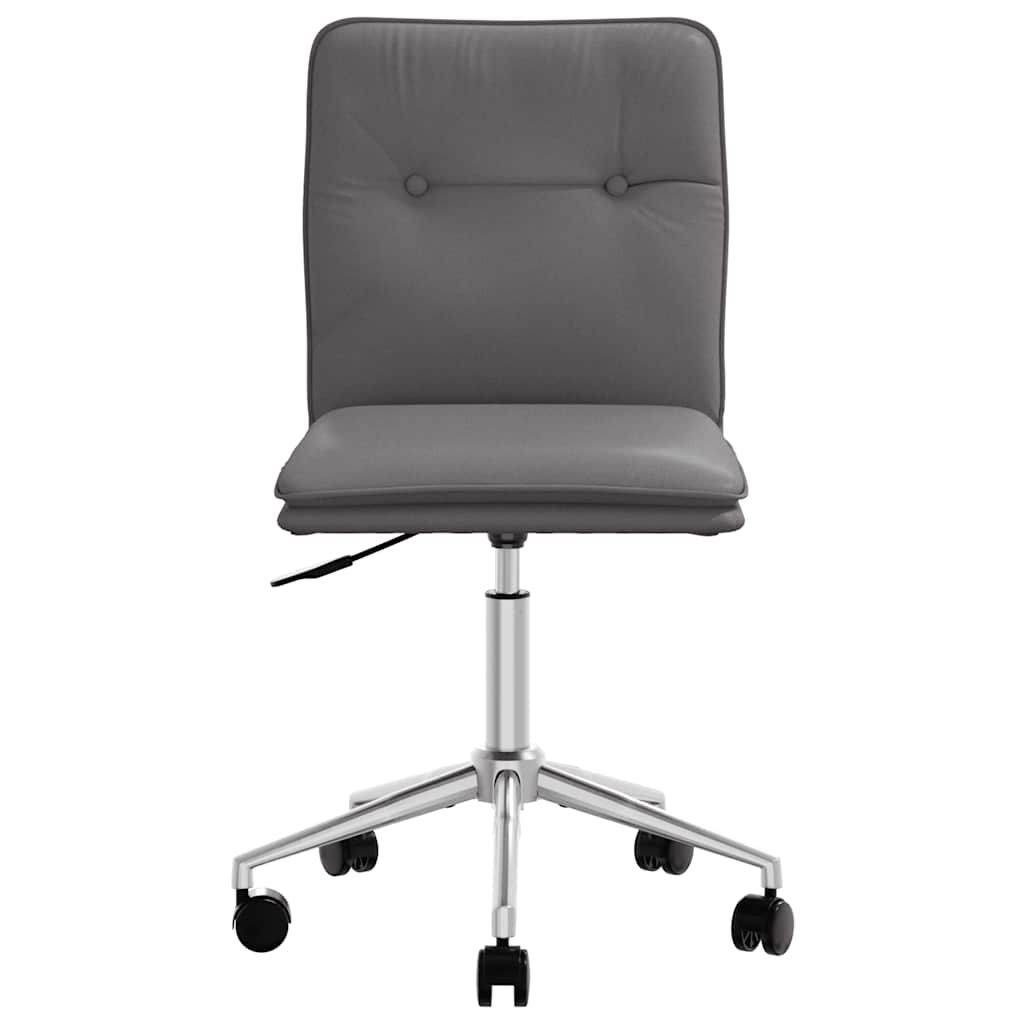 vidaXL Eetkamerstoelen 2 st kunstleer grijs - Aashly
