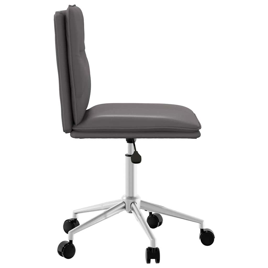 vidaXL Eetkamerstoelen 2 st kunstleer grijs - Aashly