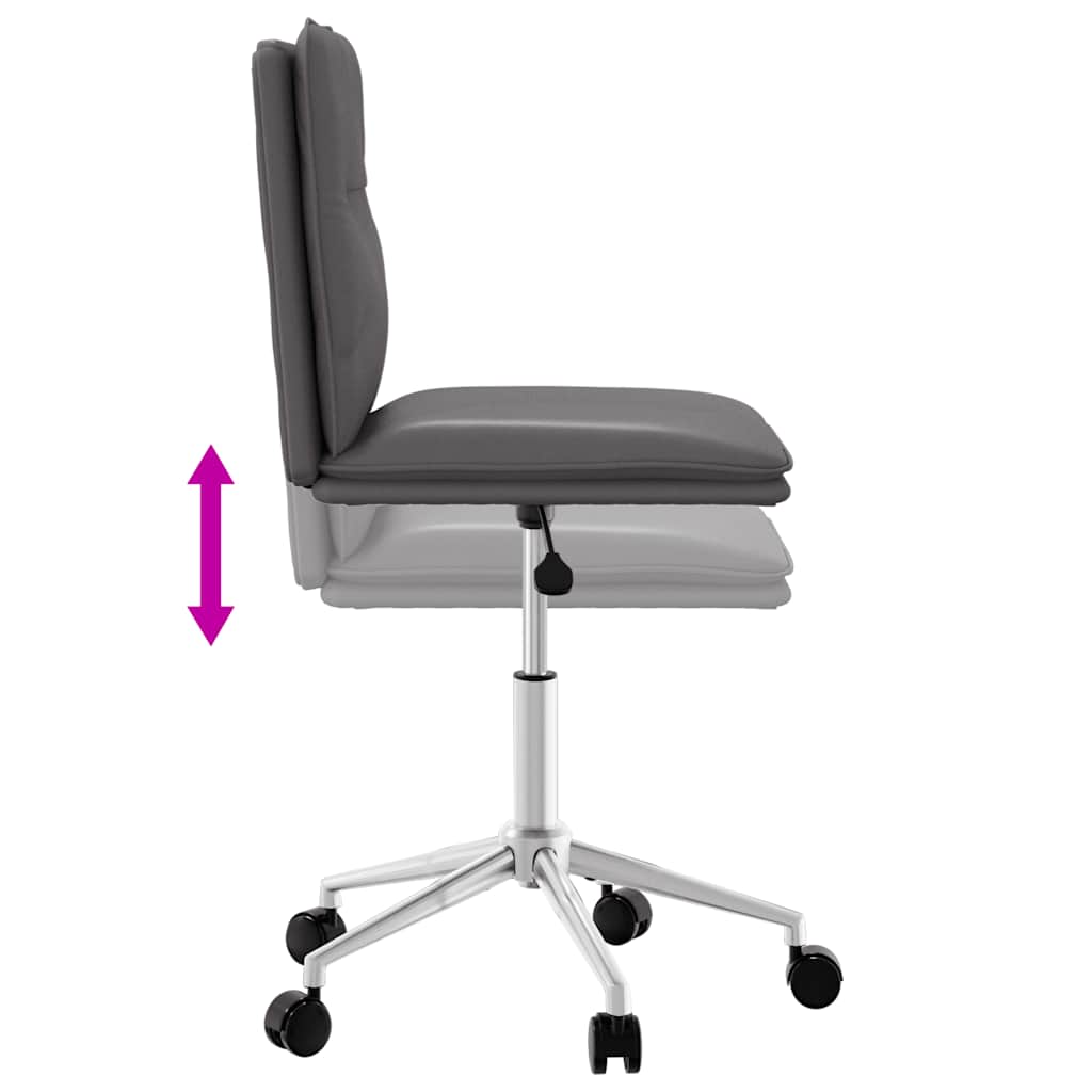 vidaXL Eetkamerstoelen 2 st kunstleer grijs - Aashly