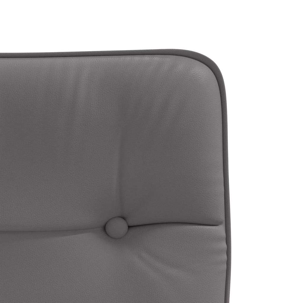 vidaXL Eetkamerstoelen 2 st kunstleer grijs - Aashly