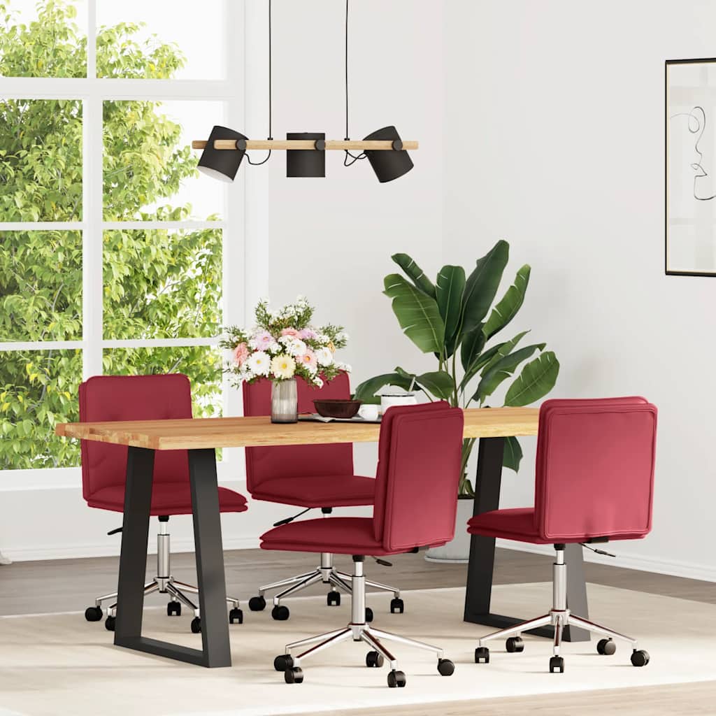 vidaXL Eetkamerstoelen 2 st kunstleer grijs - Aashly