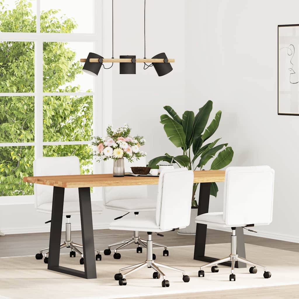 vidaXL Eetkamerstoelen 2 st kunstleer grijs - Aashly