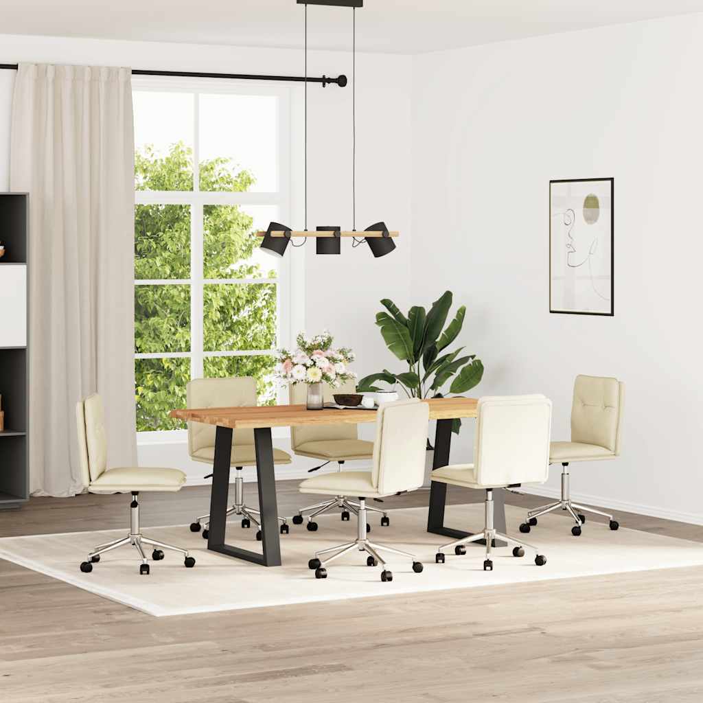 vidaXL Eetkamerstoelen 2 st kunstleer grijs - Aashly