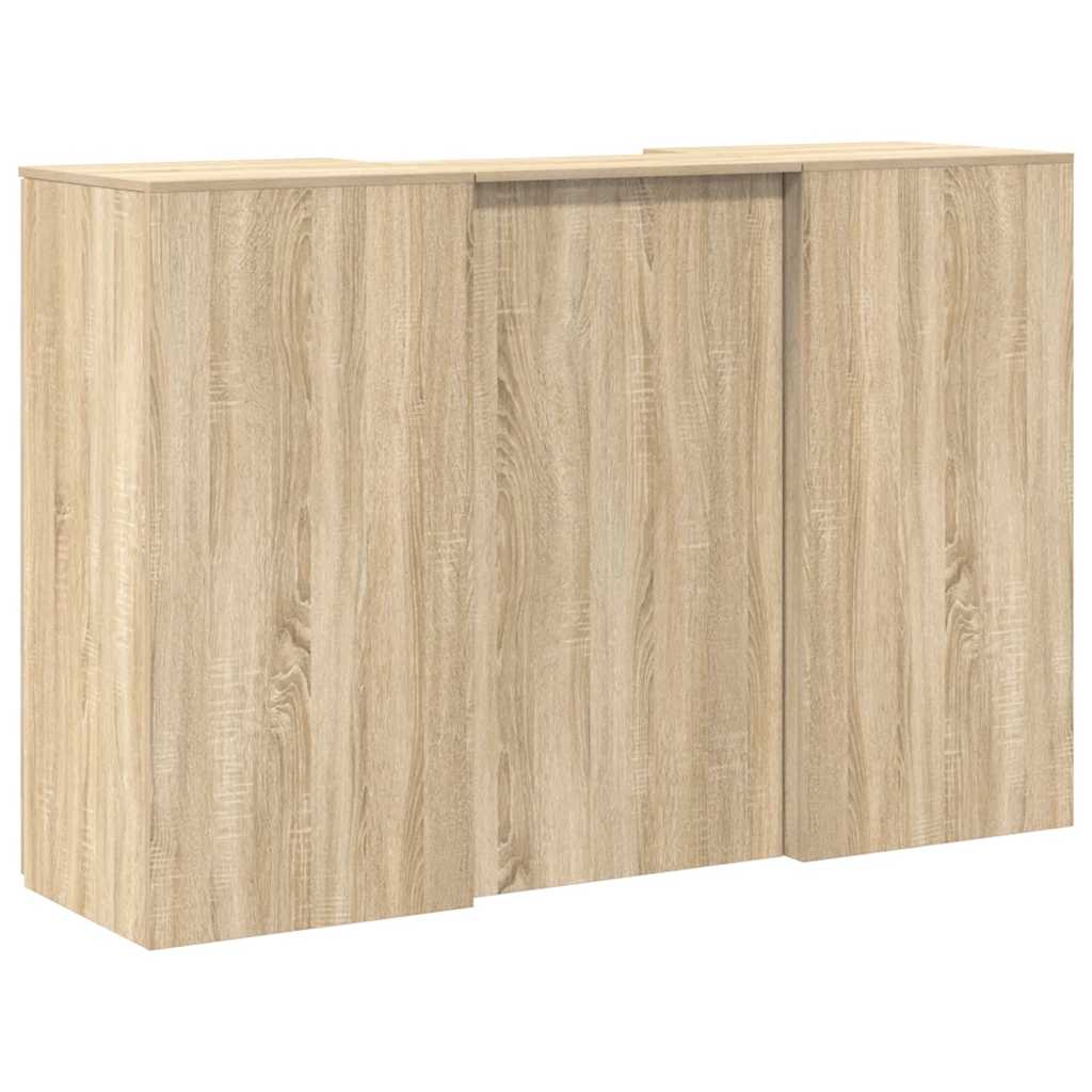 vidaXL Receptiebalie 155x50x103,5 cm bewerkt hout sonoma eikenkleurig
