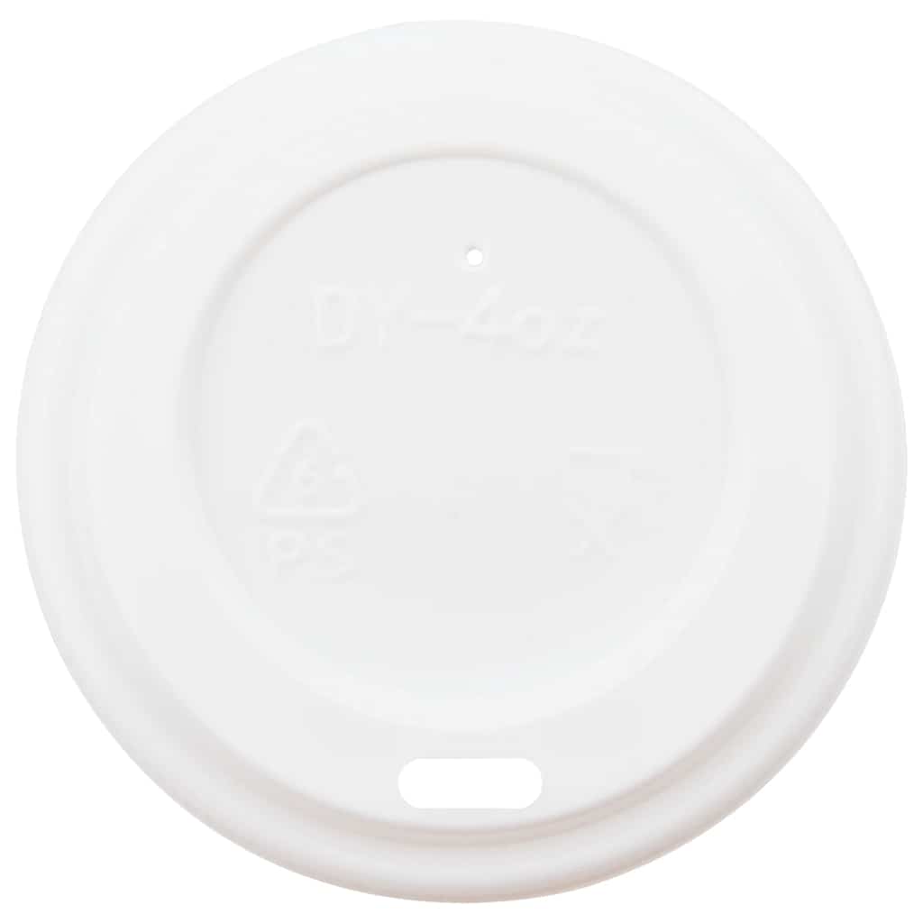 vidaXL Paper Coffee Cups with Lids 1000 pcs 4oz 120 ml