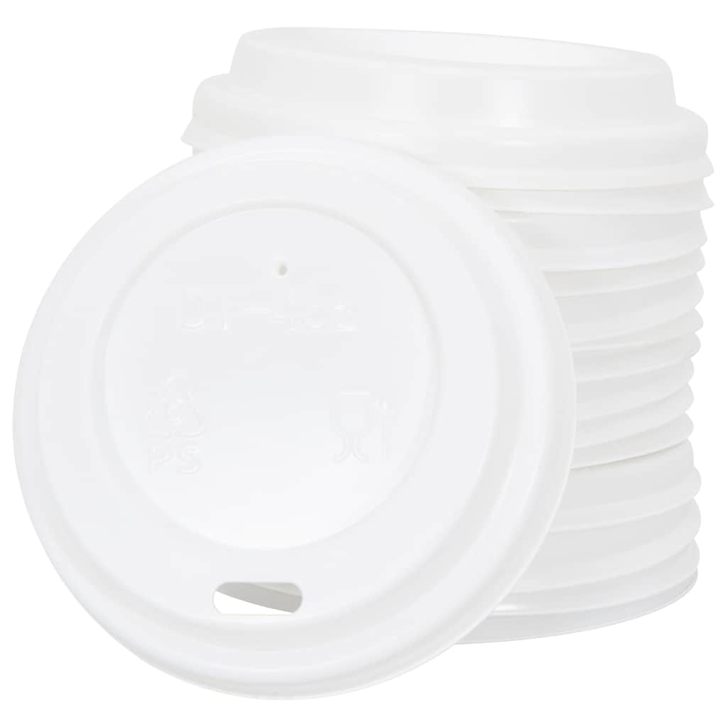 vidaXL Papieren koffiekopjes met deksel 1000 st 4oz 120 ml