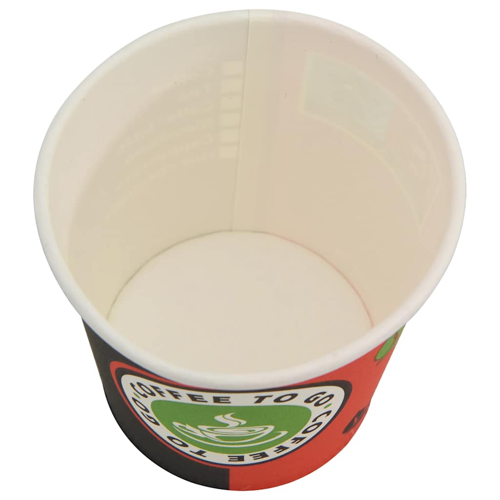 vidaXL Papieren koffiekopjes met deksel 1000 st 4oz 120 ml