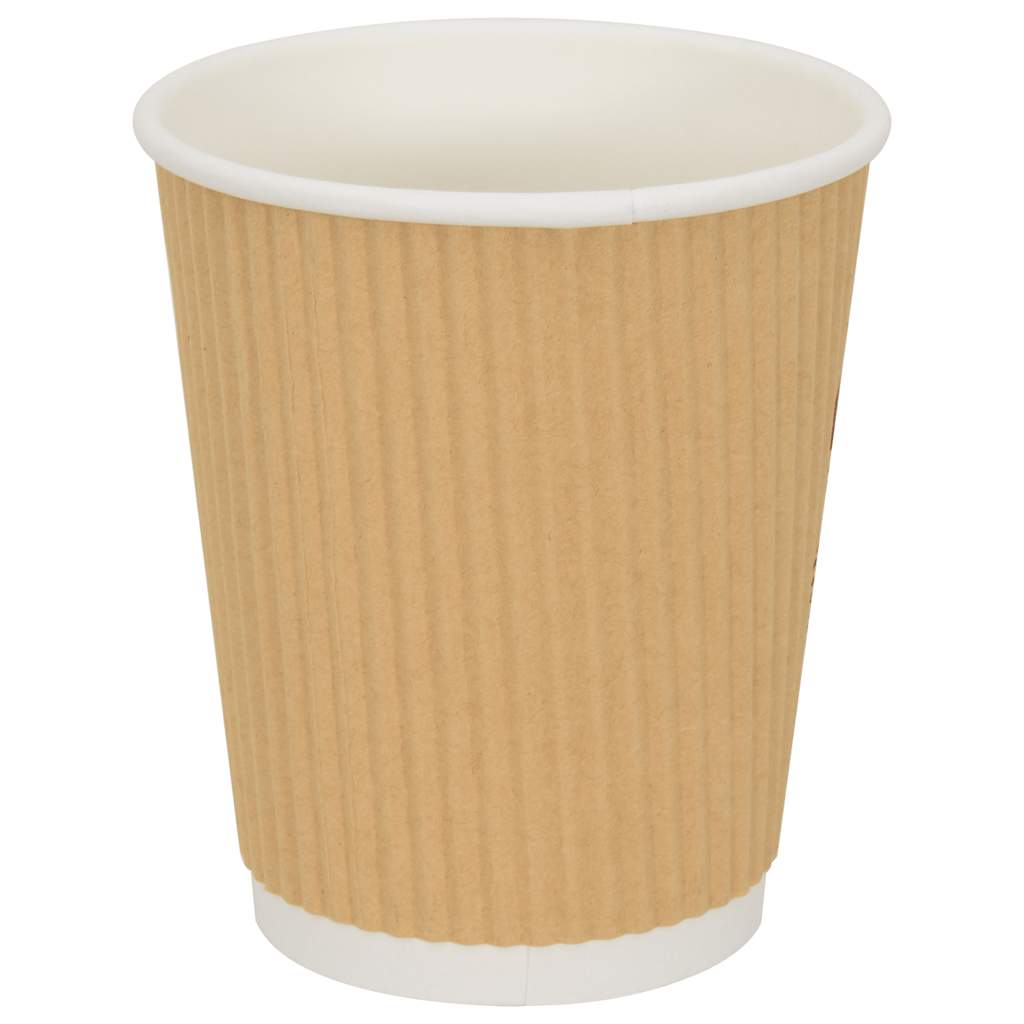 vidaXL Paper Coffee Cups with Lids 1000 pcs 8oz 200 ml