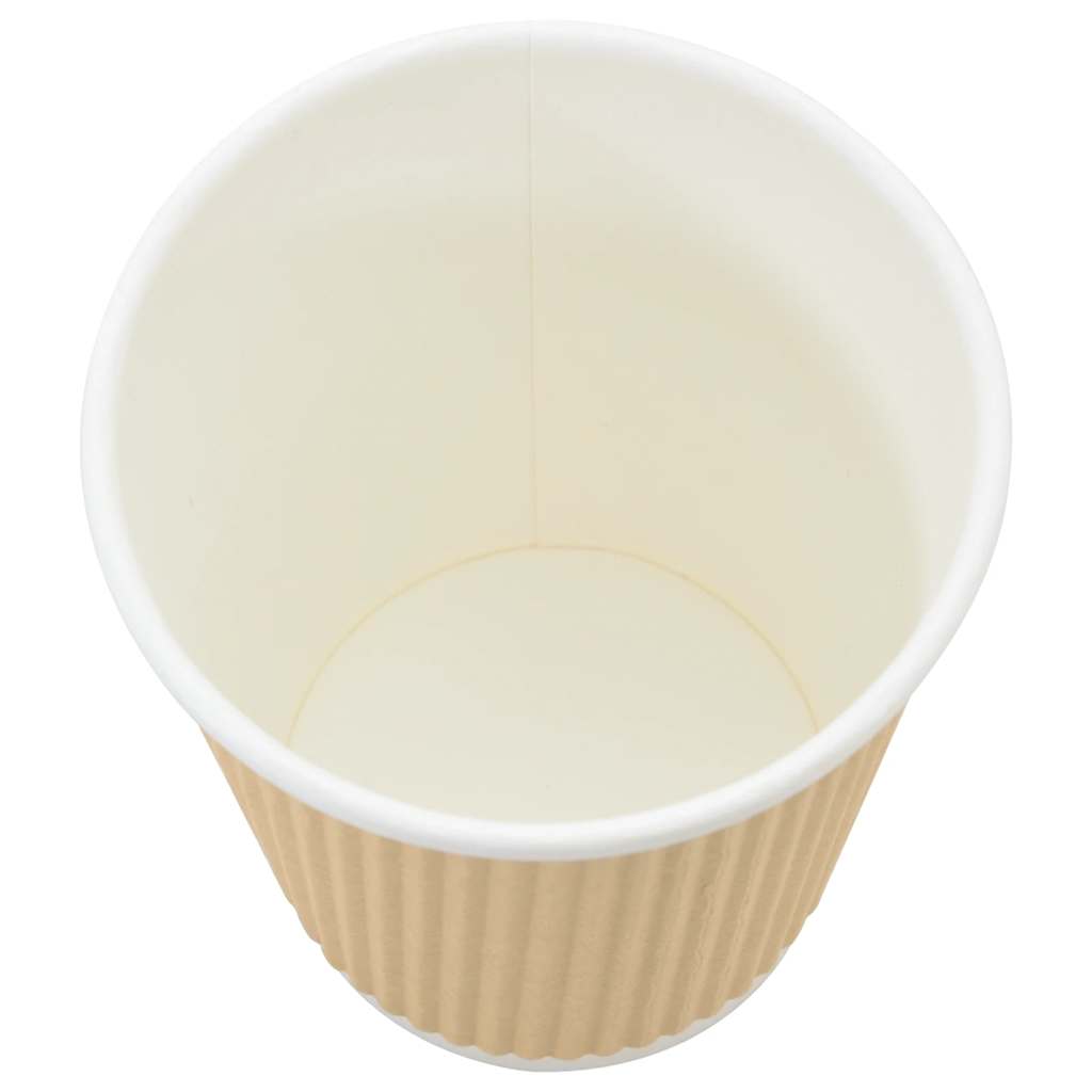 vidaXL Paper Coffee Cups with Lids 1000 pcs 8oz 200 ml