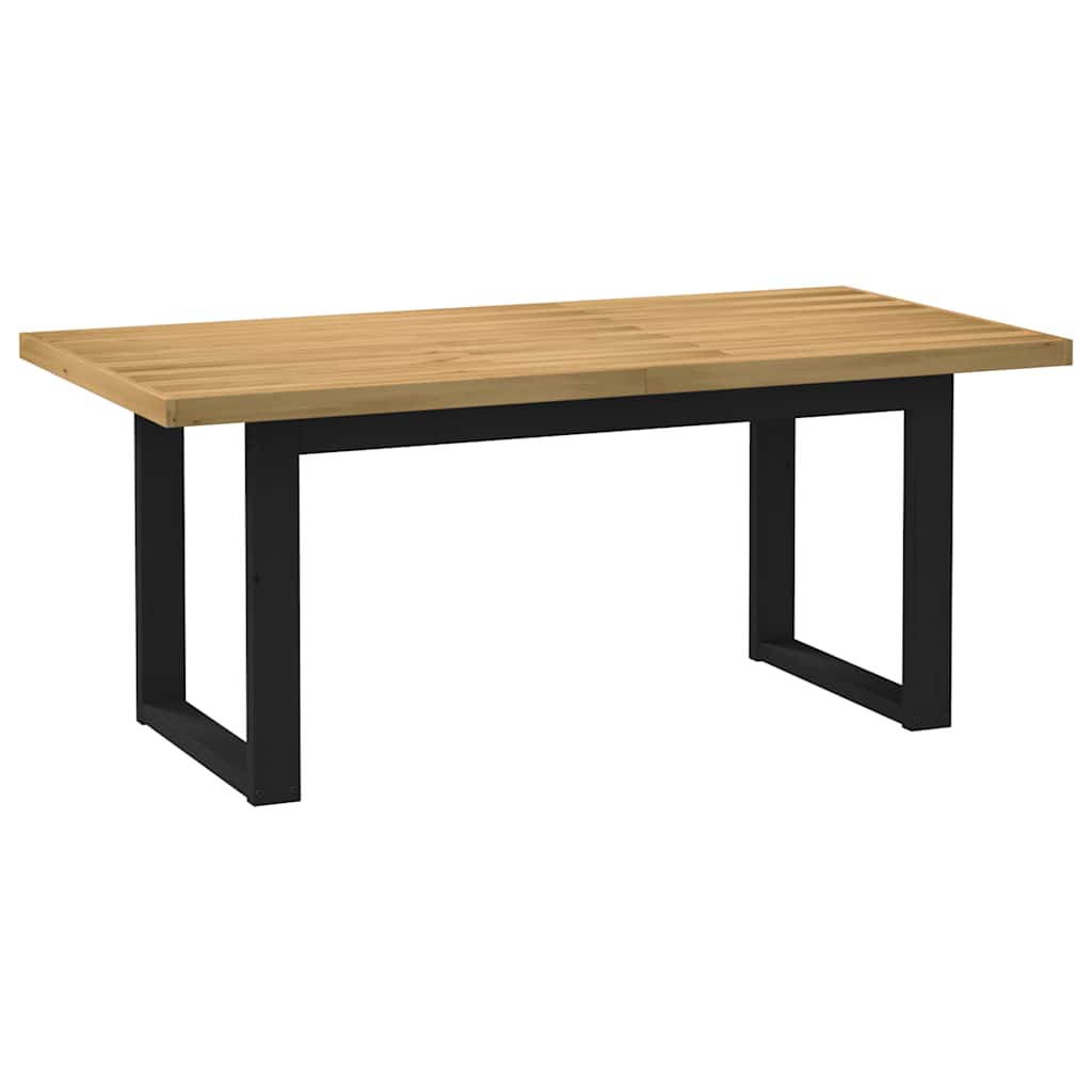 vidaXL Eettafel NOAIN A-vormige poten 180x90x75 cm massief hout - Aashly