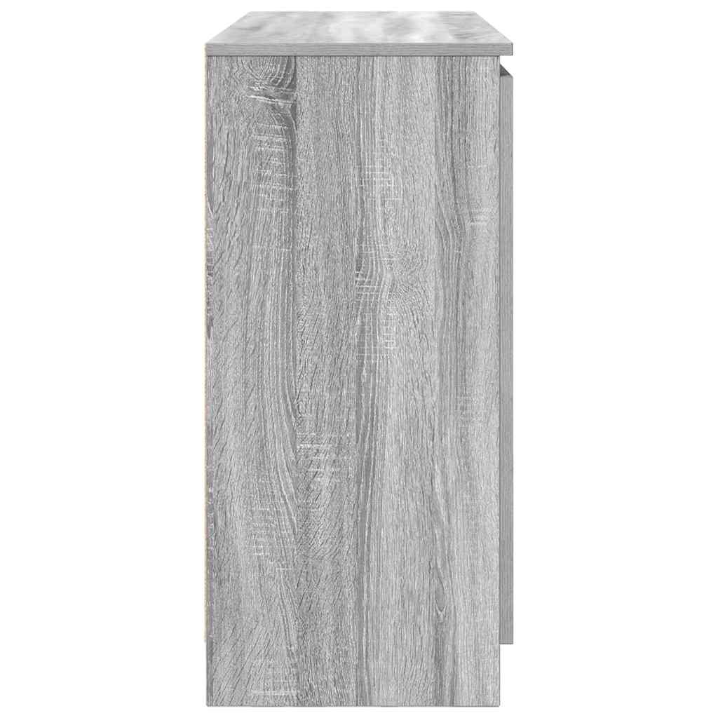 vidaXL Dressoir met lades 100,5x35x76 cm spaanplaat bruin eikenkleurig - Aashly
