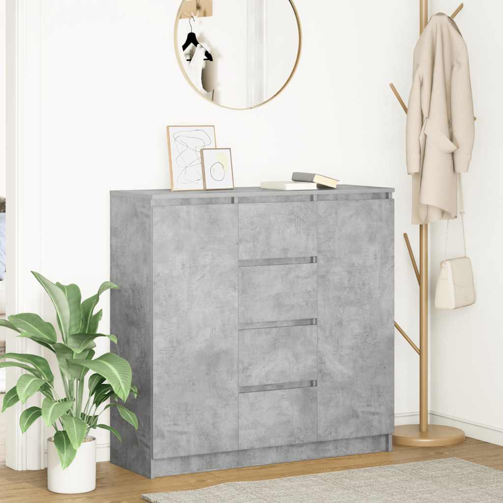 vidaXL Dressoir met lades 100,5x35x98,5 cm spaanplaat bruin eiken - Aashly