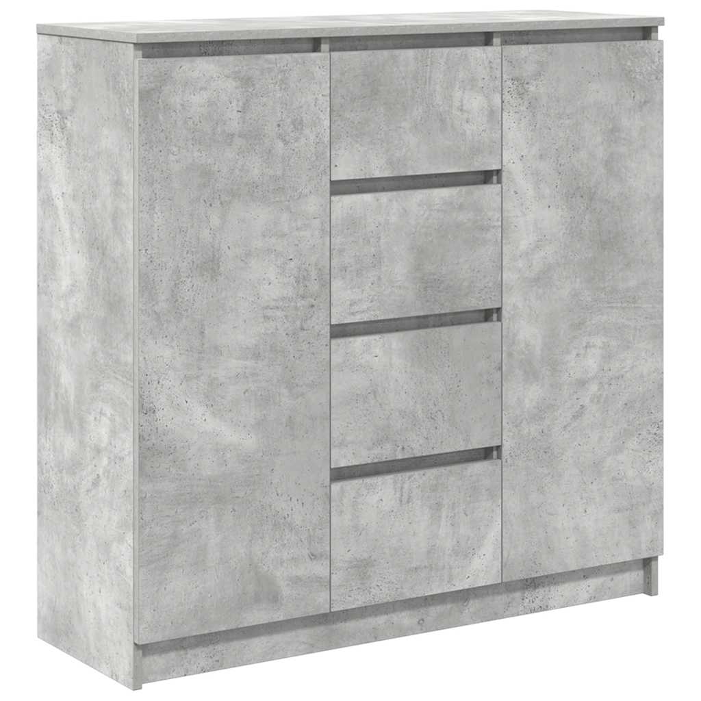 vidaXL Dressoir met lades 100,5x35x98,5 cm spaanplaat bruin eiken - Aashly
