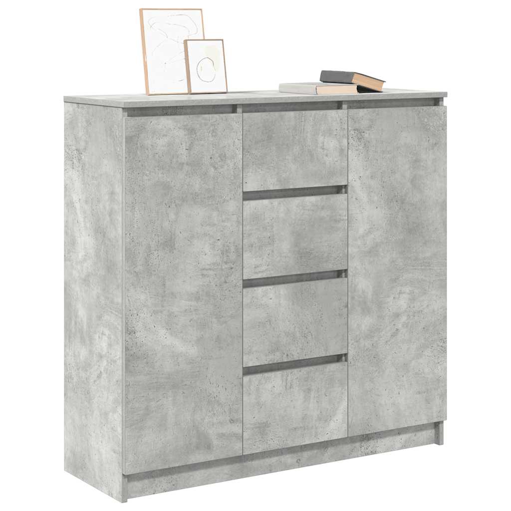 vidaXL Dressoir met lades 100,5x35x98,5 cm spaanplaat bruin eiken - Aashly