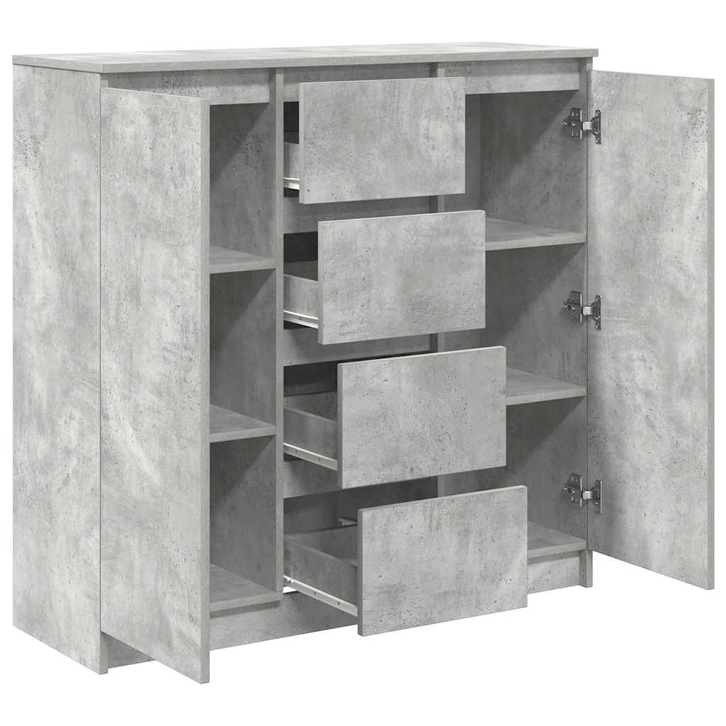 vidaXL Dressoir met lades 100,5x35x98,5 cm spaanplaat bruin eiken - Aashly